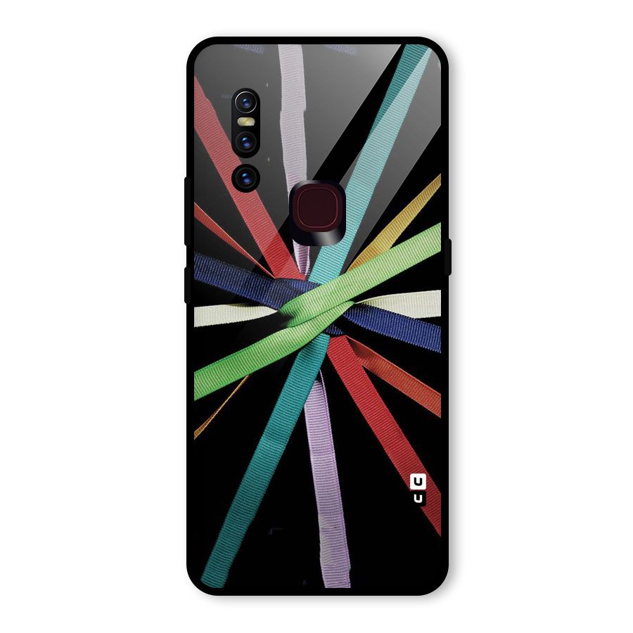 Ribbon Design Glass Back Case for Vivo V15