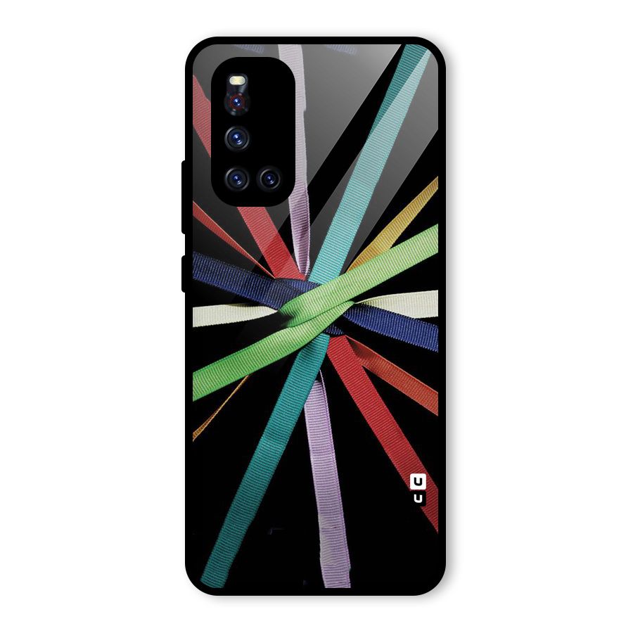 Ribbon Design Glass Back Case for Vivo V19