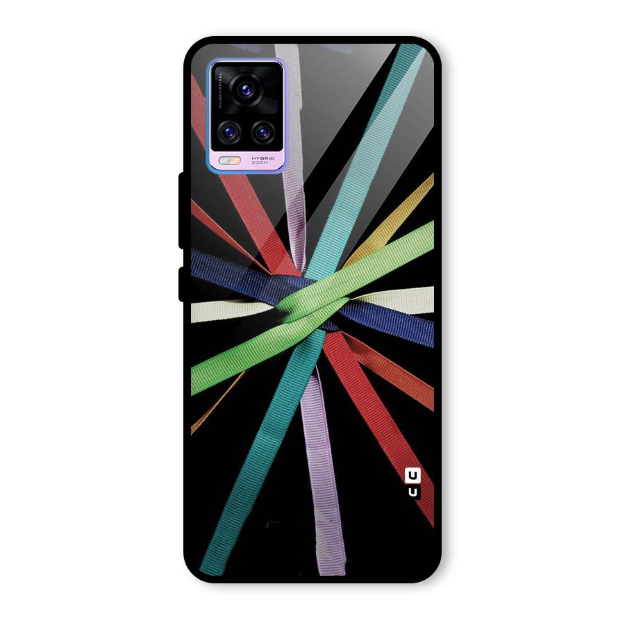 Ribbon Design Glass Back Case for Vivo V20 Pro