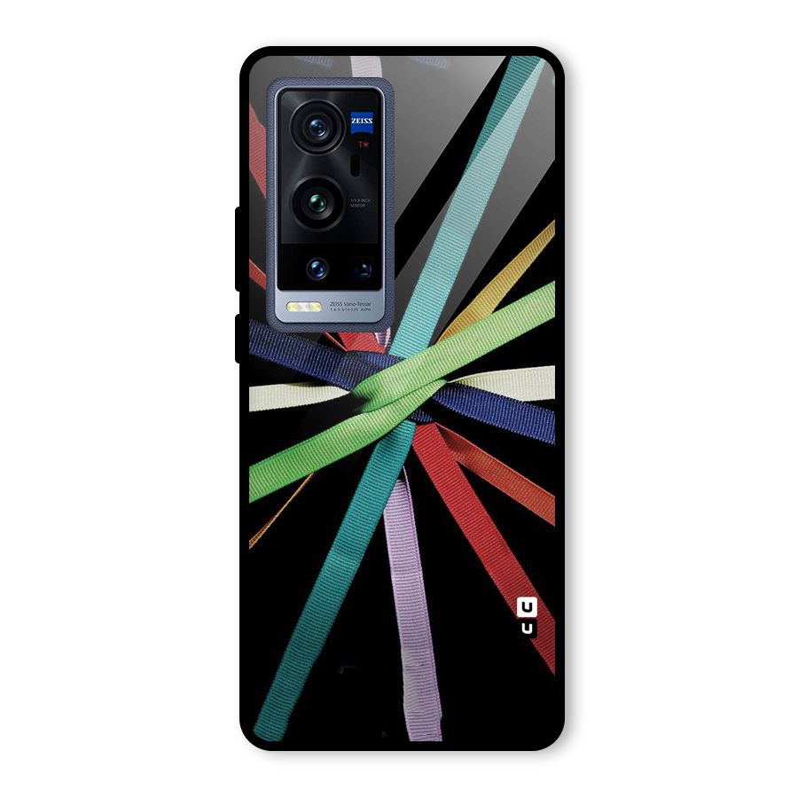 Ribbon Design Glass Back Case for Vivo X60 Pro Plus