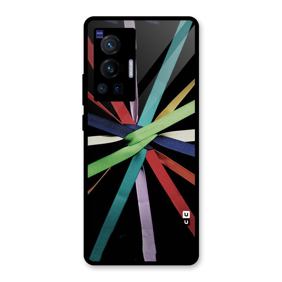 Ribbon Design Glass Back Case for Vivo X70 Pro