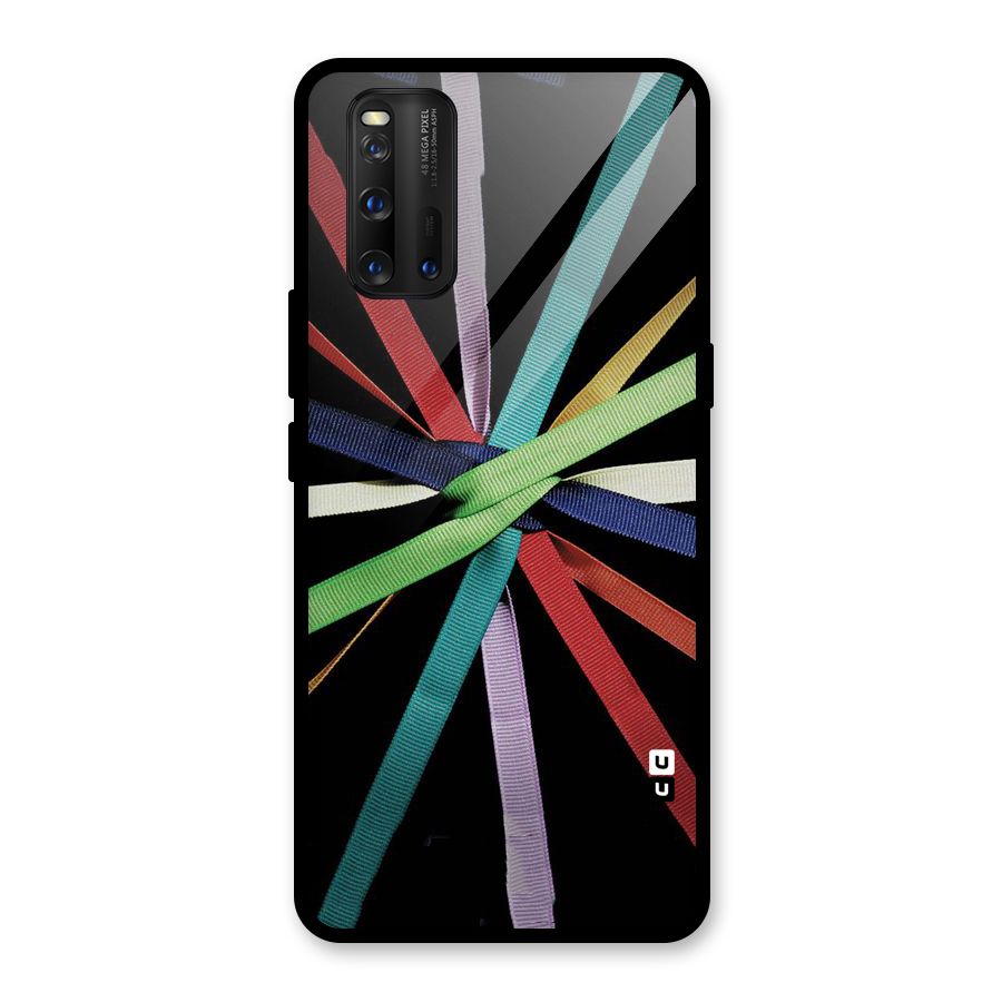 Ribbon Design Glass Back Case for Vivo iQOO 3