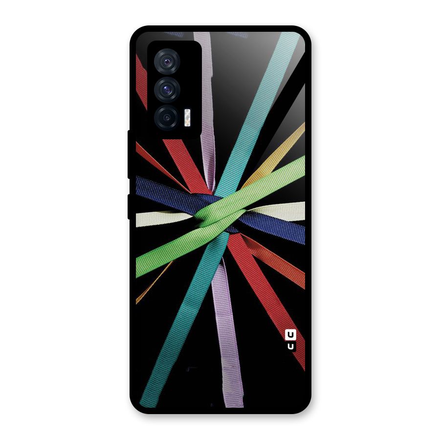 Ribbon Design Glass Back Case for Vivo iQOO 7 5G