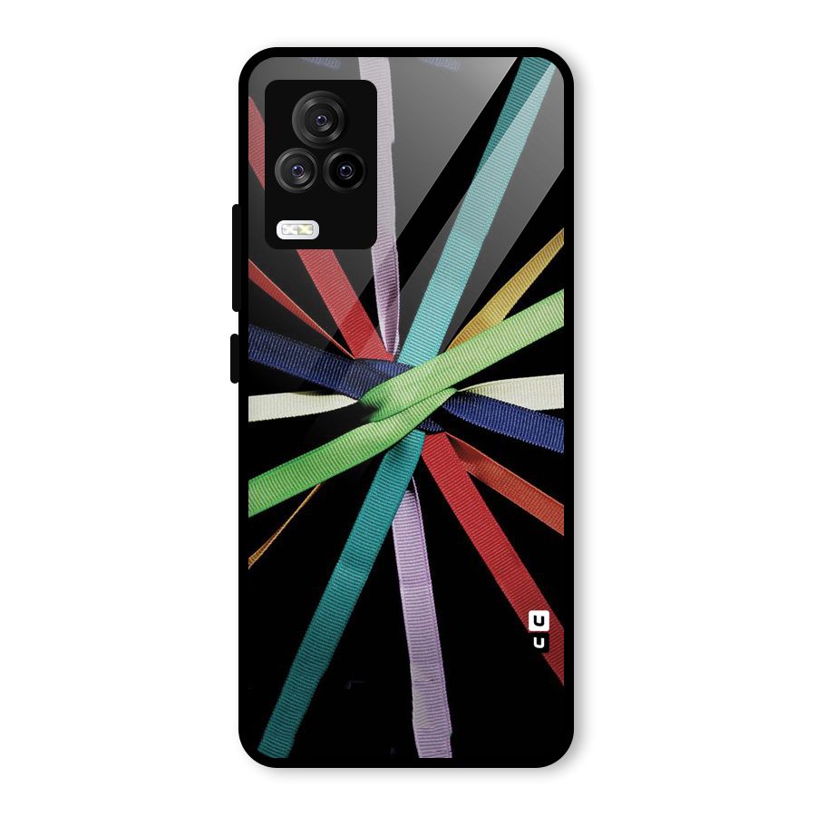 Ribbon Design Glass Back Case for Vivo iQOO 7 Legend 5G