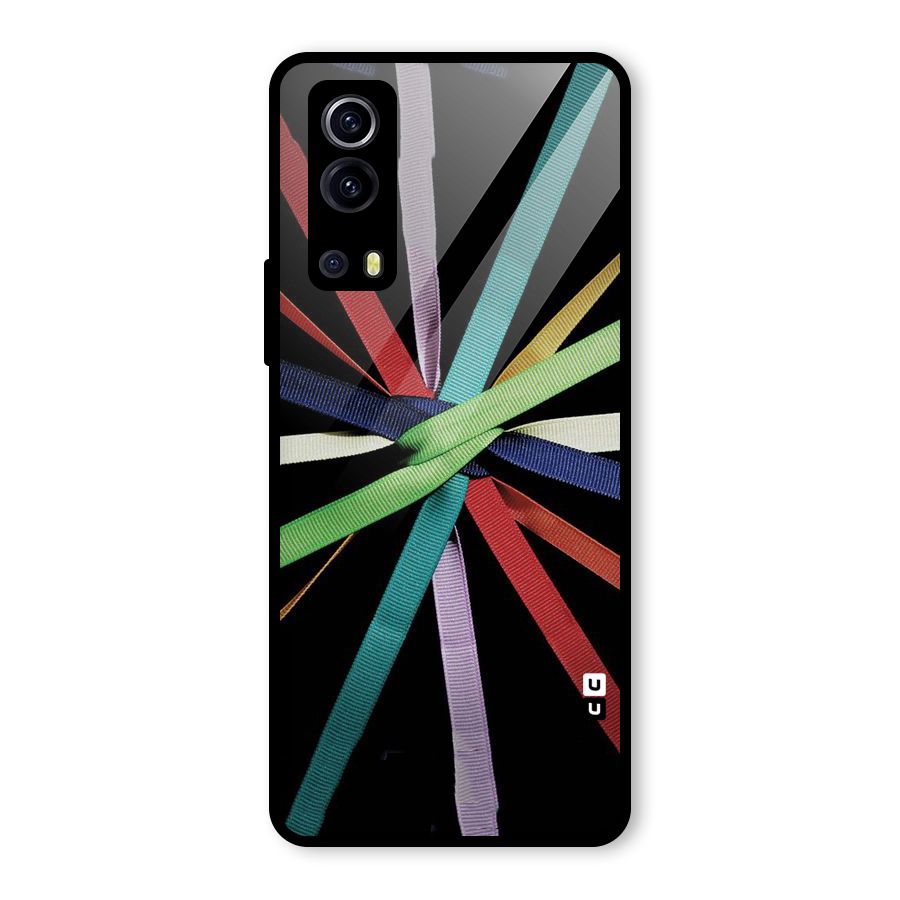 Ribbon Design Glass Back Case for Vivo iQOO Z3