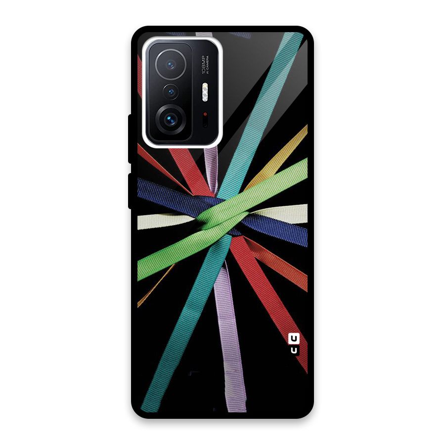 Ribbon Design Glass Back Case for Xiaomi 11T Pro