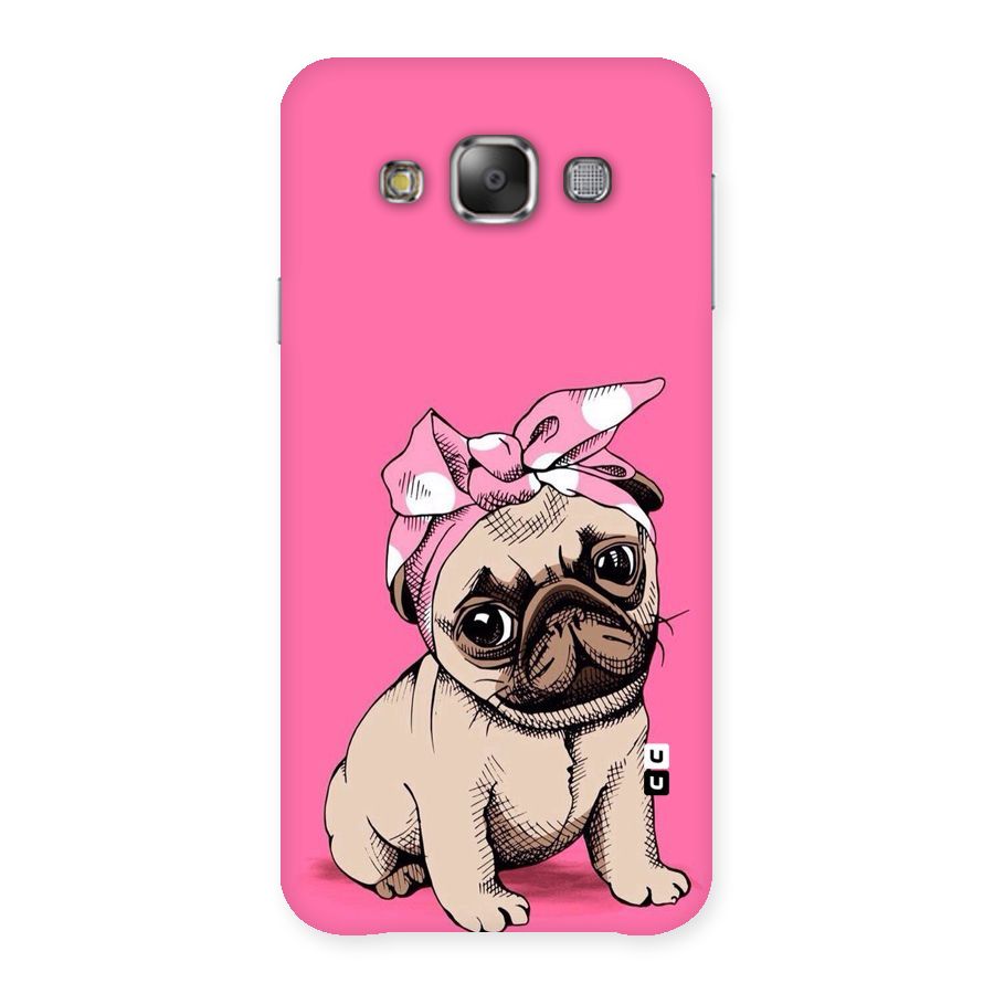 Ribbon Doggo Back Case for Galaxy E7