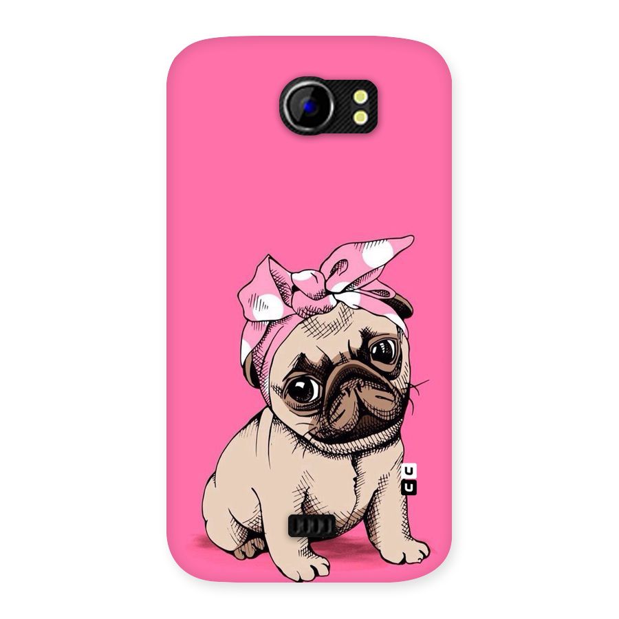 Ribbon Doggo Back Case for Micromax Canvas 2 A110
