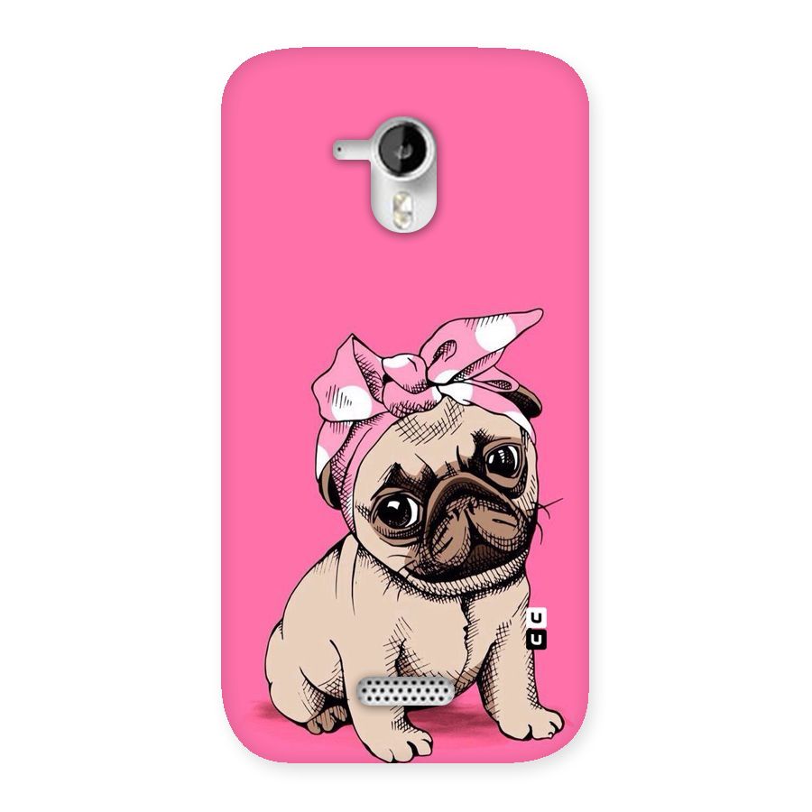 Ribbon Doggo Back Case for Micromax Canvas HD A116
