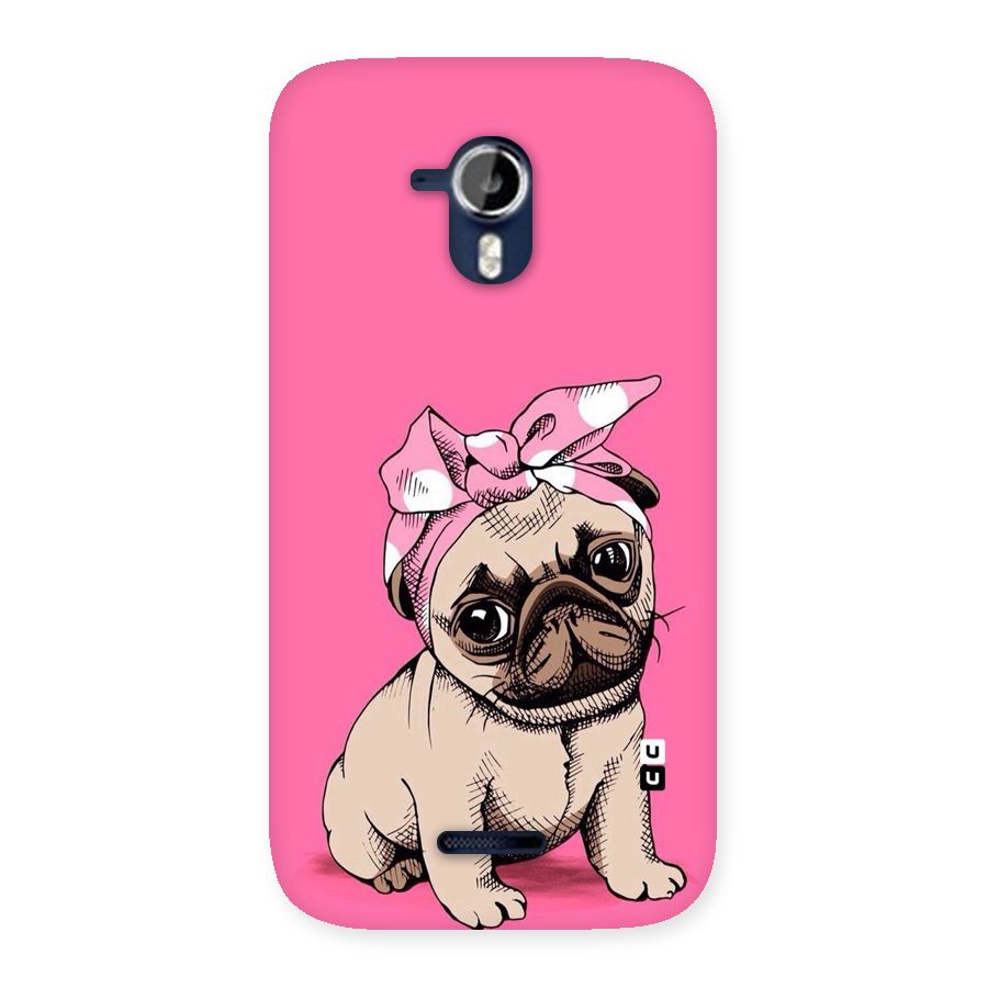 Ribbon Doggo Back Case for Micromax Canvas Magnus A117
