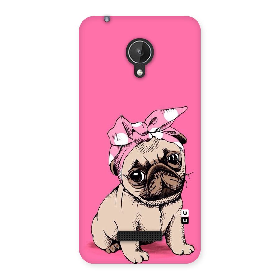 Ribbon Doggo Back Case for Micromax Canvas Spark Q380