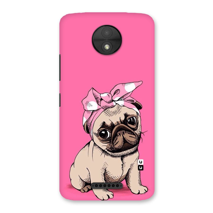 Ribbon Doggo Back Case for Moto C