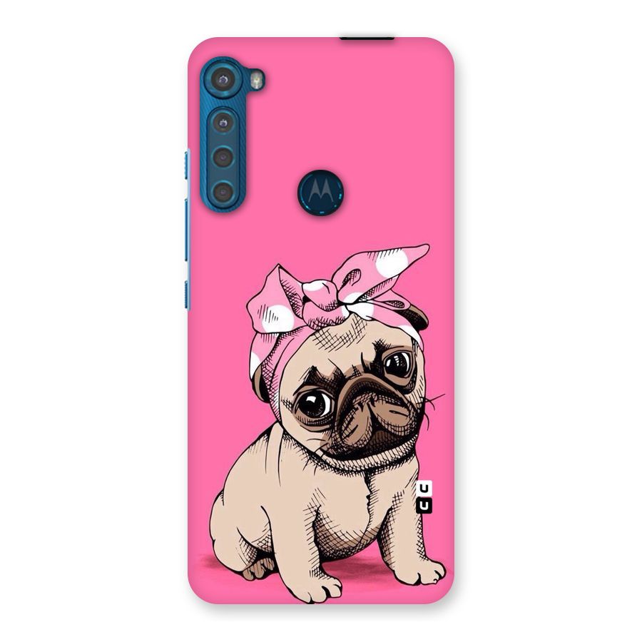Ribbon Doggo Back Case for Motorola One Fusion Plus
