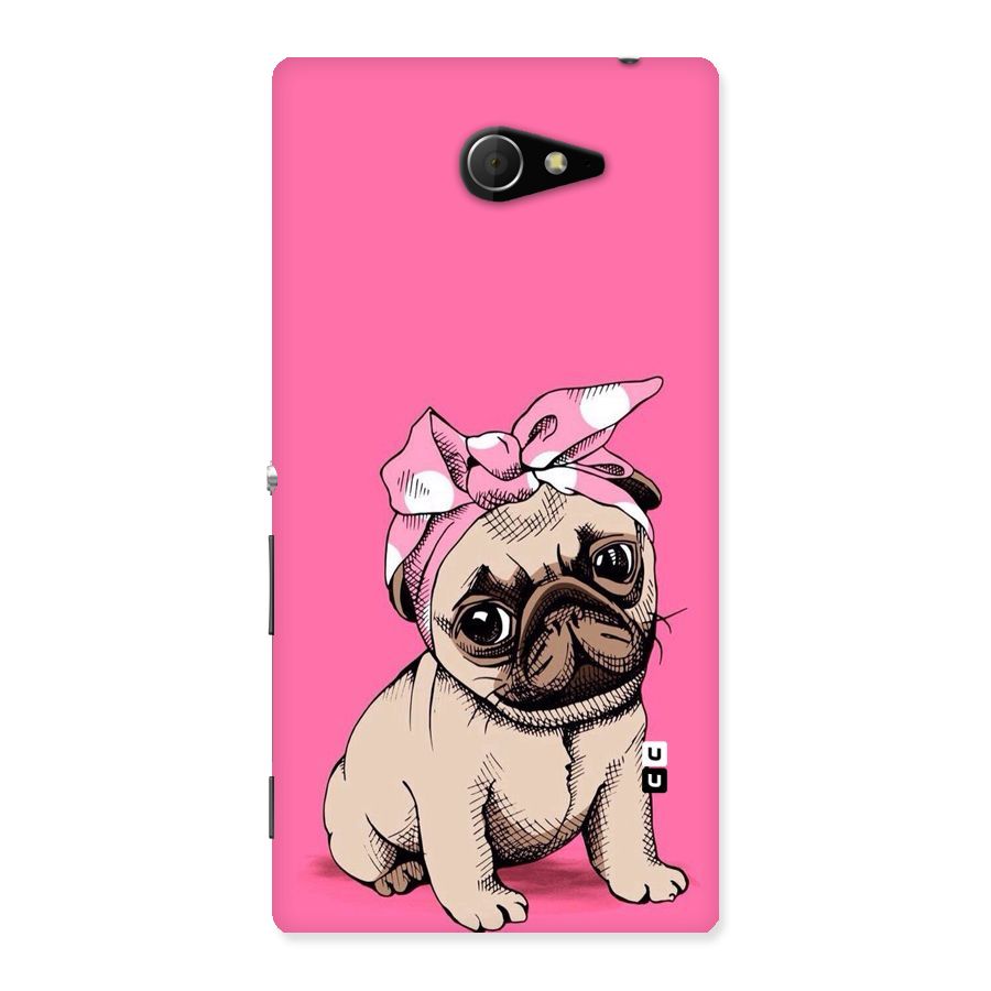 Ribbon Doggo Back Case for Sony Xperia M2