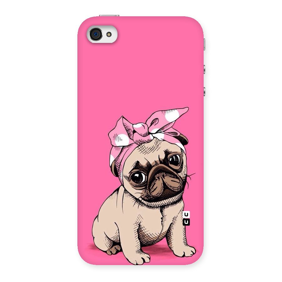 Ribbon Doggo Back Case for iPhone 4 4s