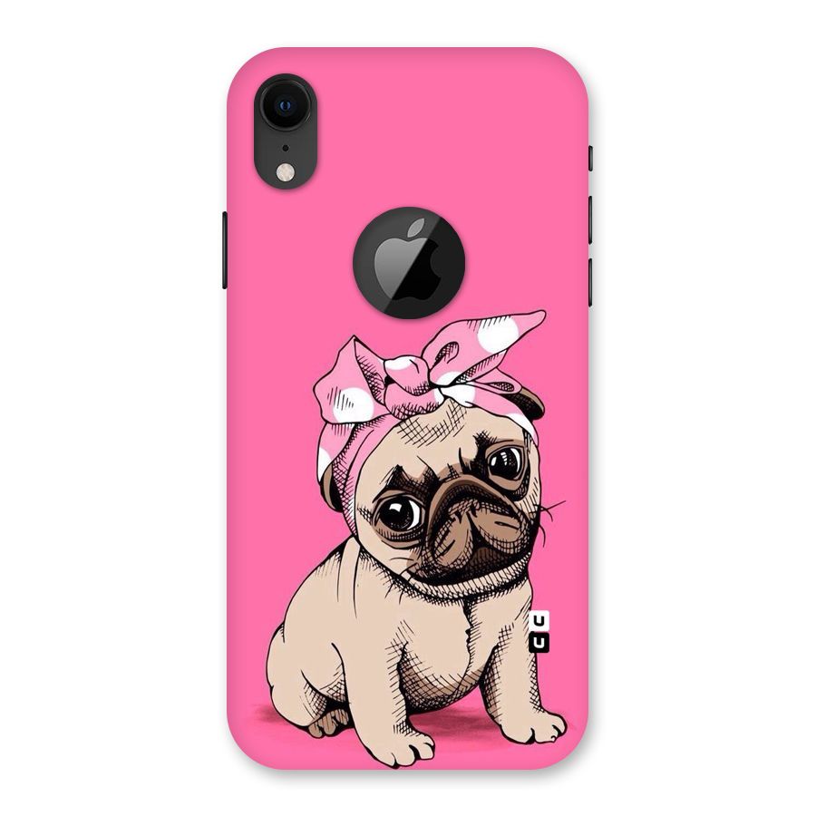 Ribbon Doggo Back Case for iPhone XR Logo Cut