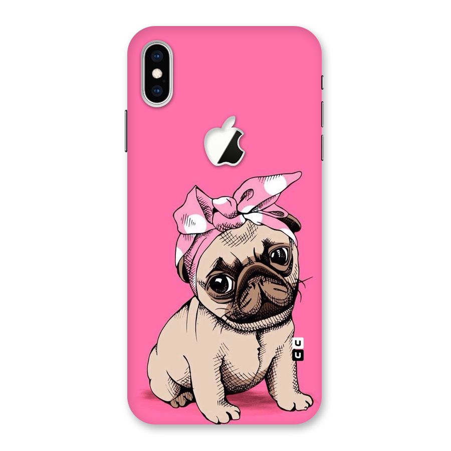 Ribbon Doggo Back Case for iPhone XS Max Apple Cut