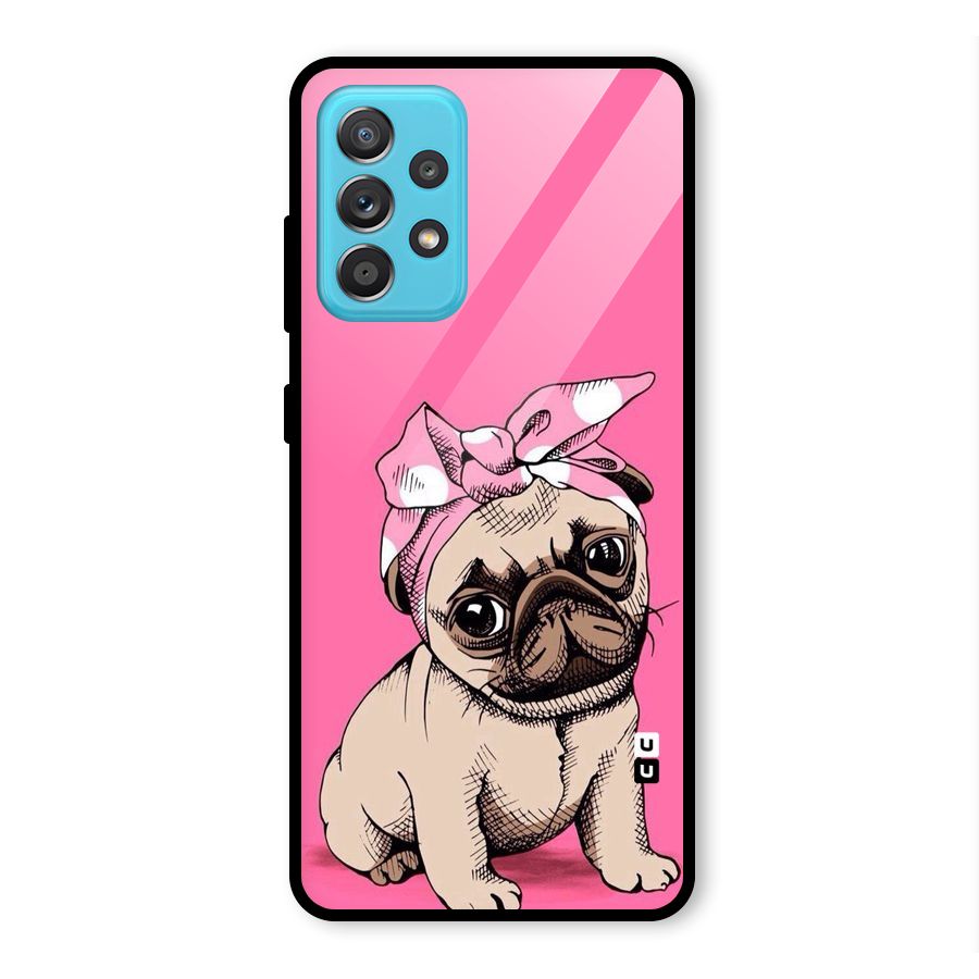 Ribbon Doggo Glass Back Case for Galaxy A52