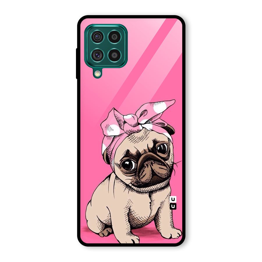 Ribbon Doggo Glass Back Case for Galaxy F62