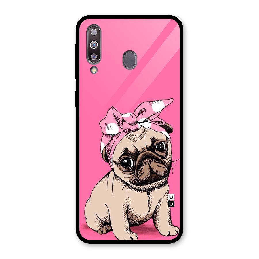 Ribbon Doggo Glass Back Case for Galaxy M30