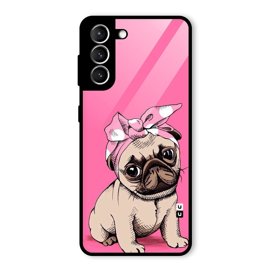 Ribbon Doggo Glass Back Case for Galaxy S21 5G