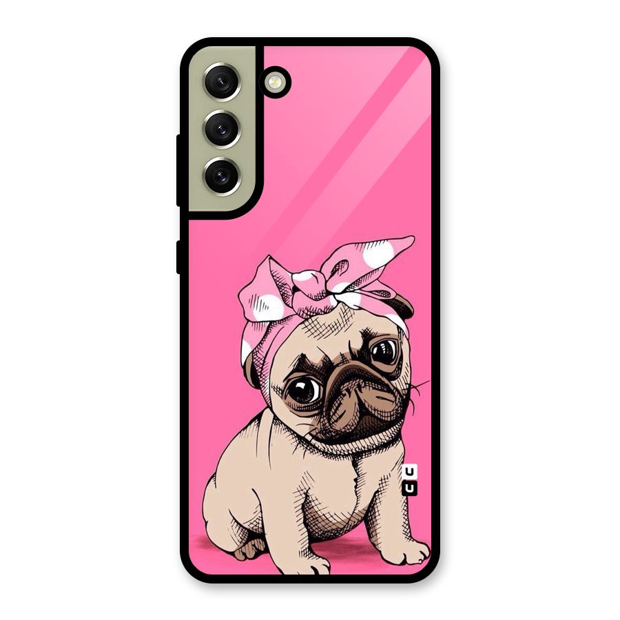 Ribbon Doggo Glass Back Case for Galaxy S21 FE 5G