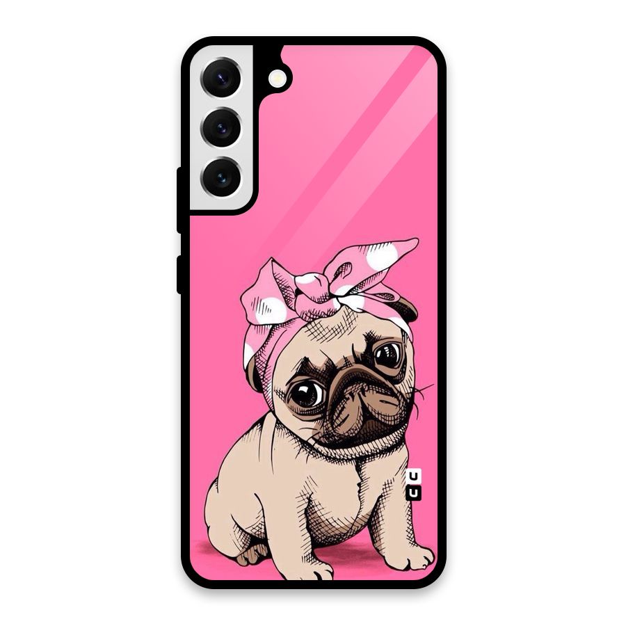 Ribbon Doggo Glass Back Case for Galaxy S22 Plus 5G