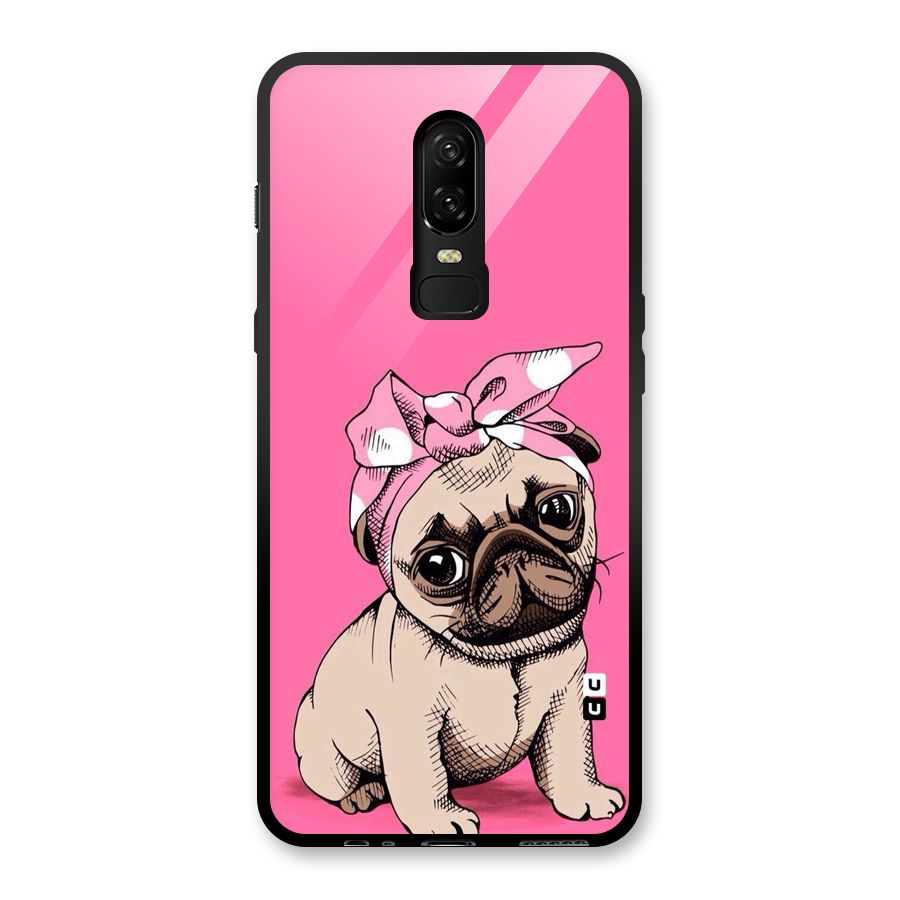Ribbon Doggo Glass Back Case for OnePlus 6
