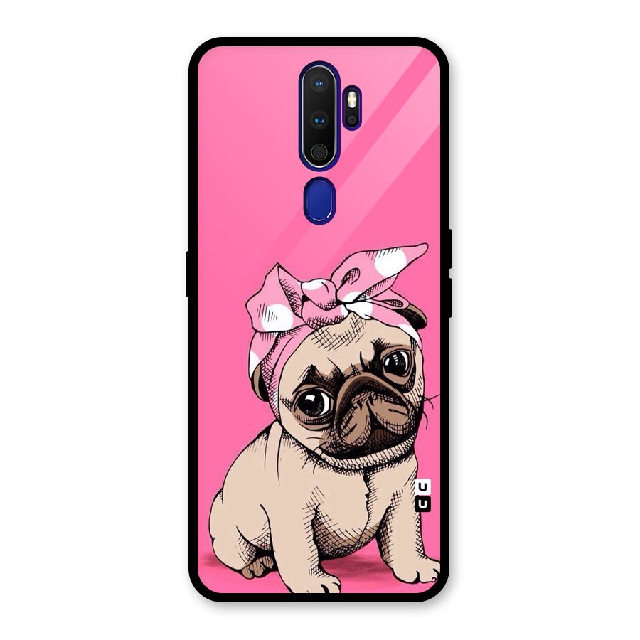 Ribbon Doggo Glass Back Case for Oppo A9 (2020)