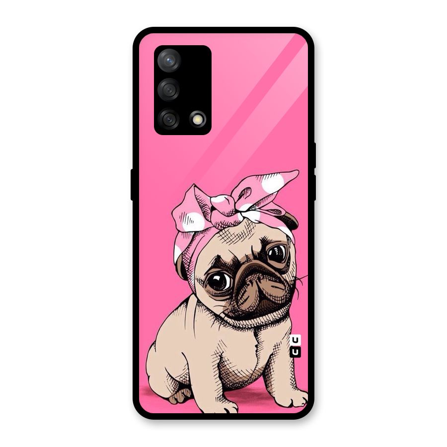 Ribbon Doggo Glass Back Case for Oppo F19