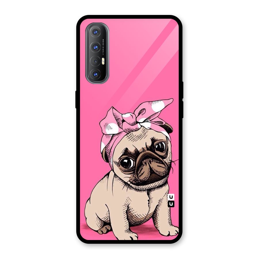 Ribbon Doggo Glass Back Case for Oppo Reno3 Pro
