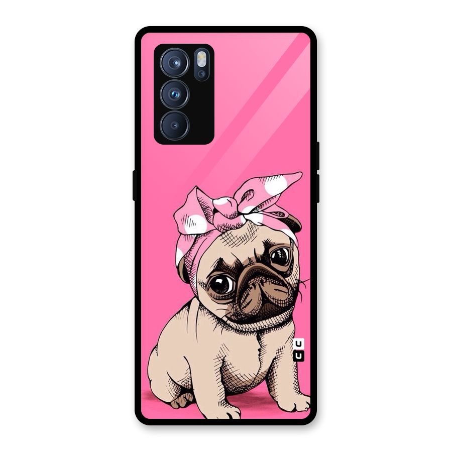 Ribbon Doggo Glass Back Case for Oppo Reno6 Pro 5G