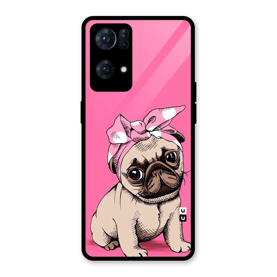Ribbon Doggo Glass Back Case for Oppo Reno7 Pro 5G