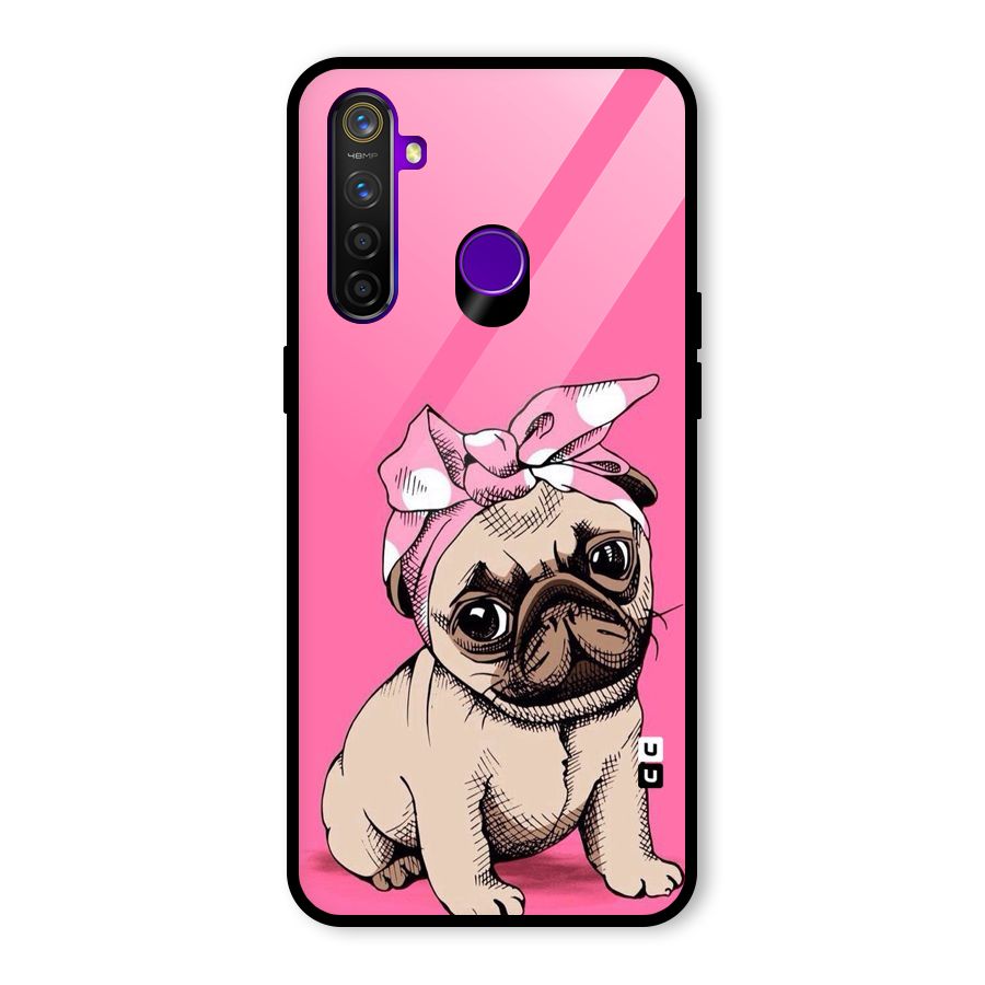 Ribbon Doggo Glass Back Case for Realme 5 Pro