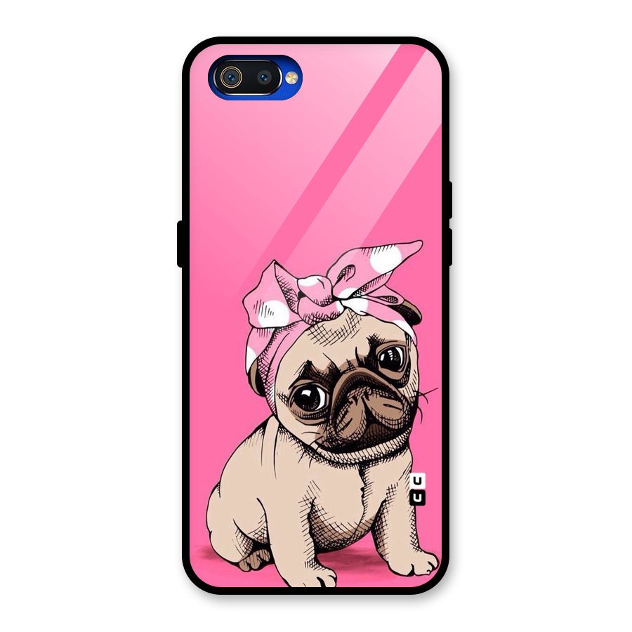 Ribbon Doggo Glass Back Case for Realme C2