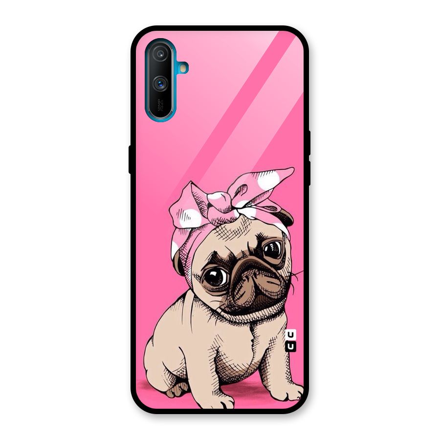 Ribbon Doggo Glass Back Case for Realme C3