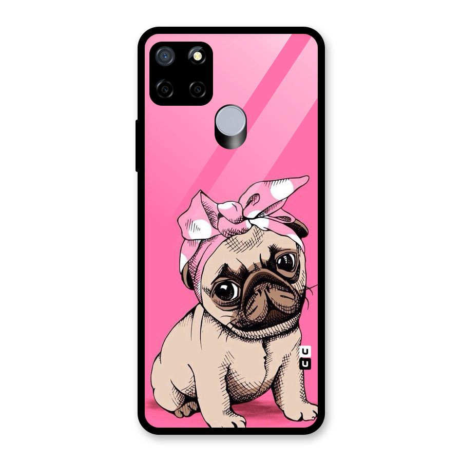 Ribbon Doggo Glass Back Case for Realme Narzo 30A