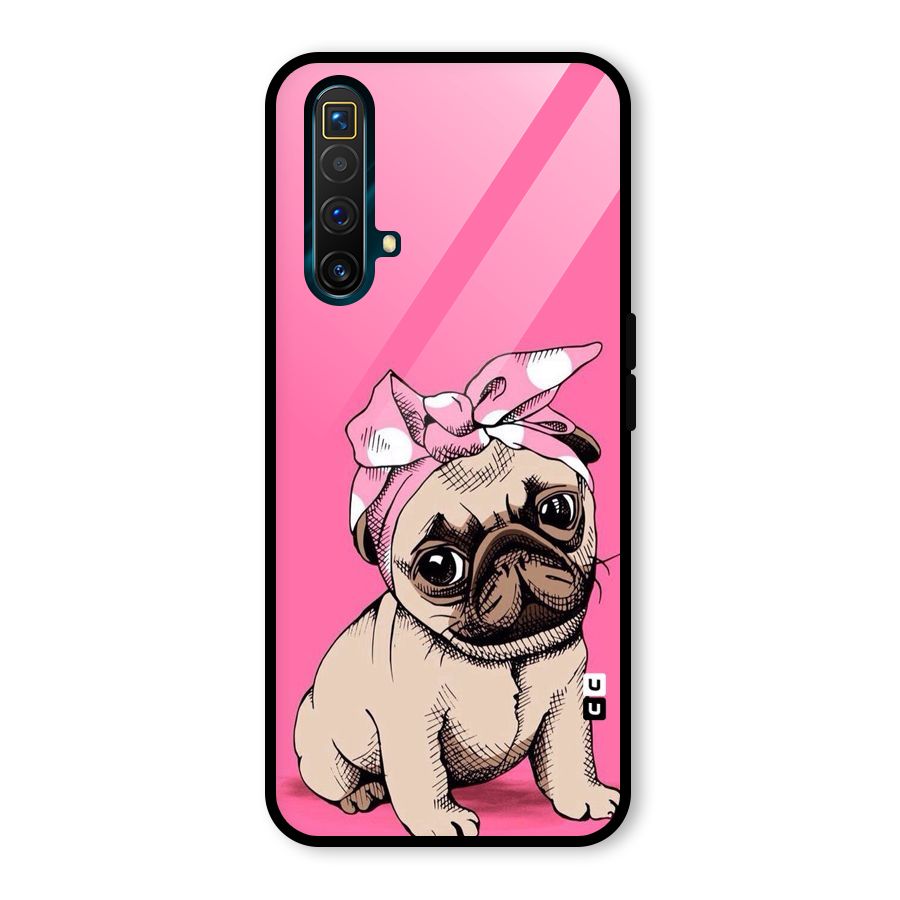 Ribbon Doggo Glass Back Case for Realme X3