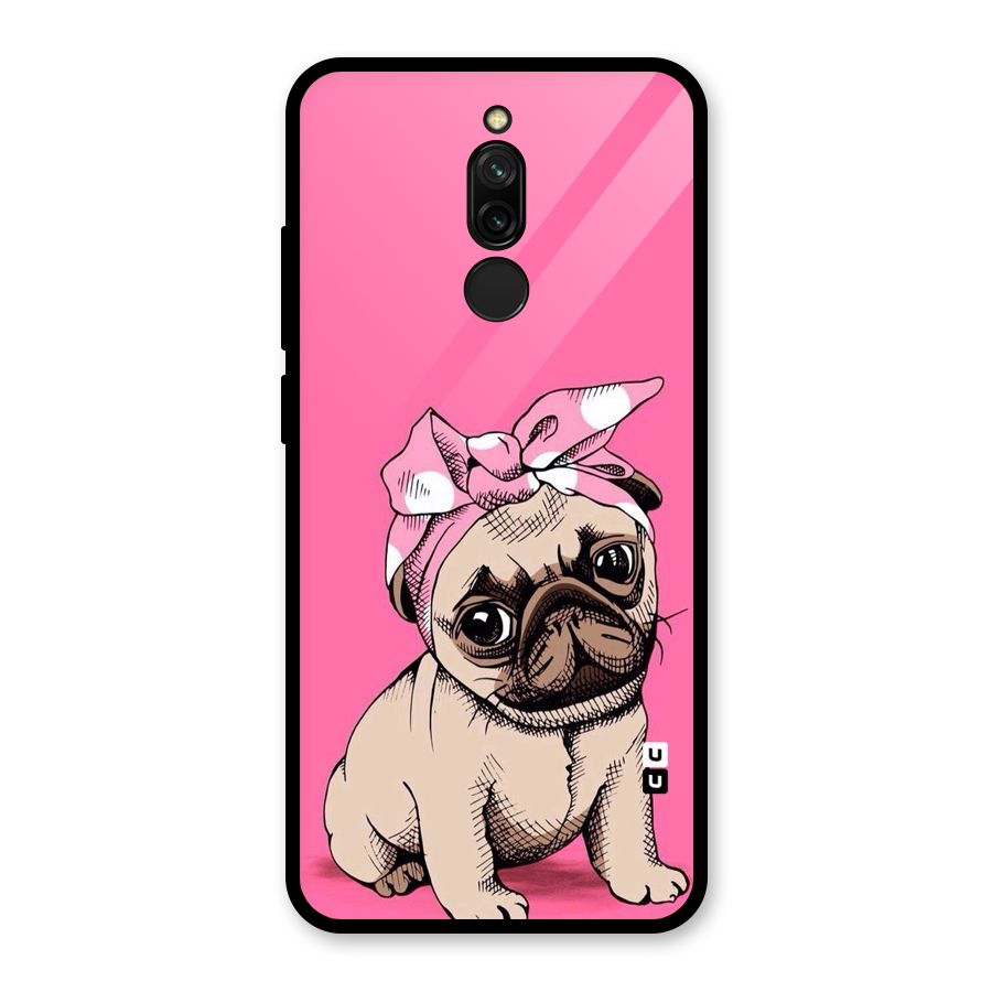 Ribbon Doggo Glass Back Case for Redmi 8