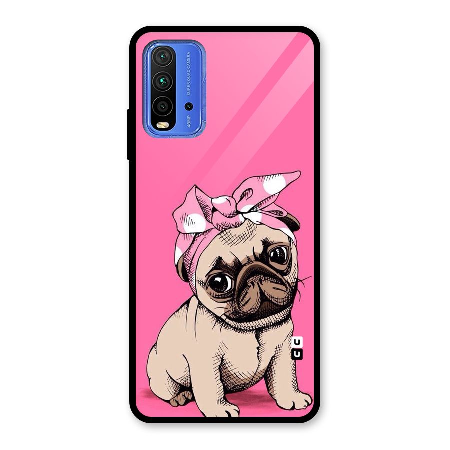 Ribbon Doggo Glass Back Case for Redmi 9 Power