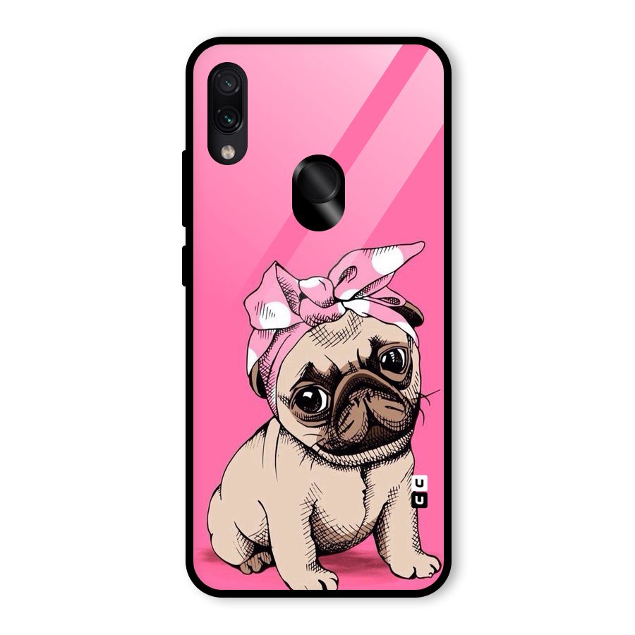 Ribbon Doggo Glass Back Case for Redmi Note 7 Pro