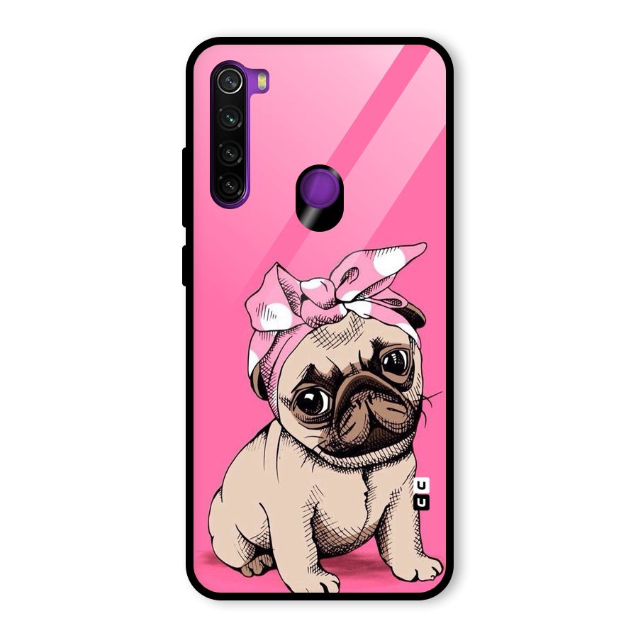 Ribbon Doggo Glass Back Case for Redmi Note 8