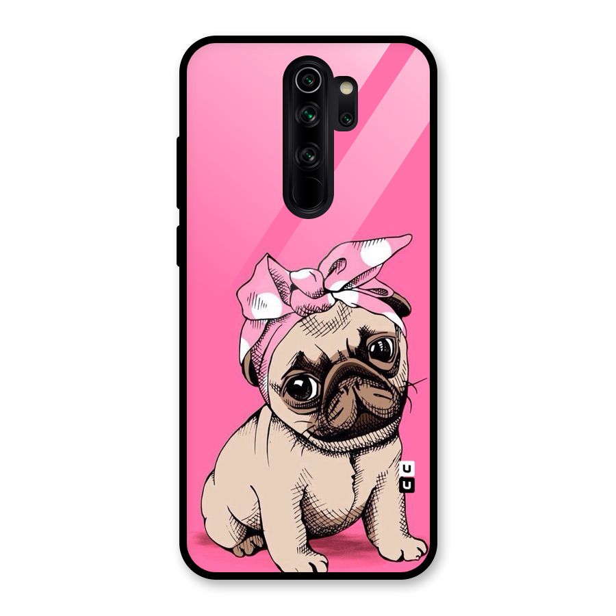 Ribbon Doggo Glass Back Case for Redmi Note 8 Pro