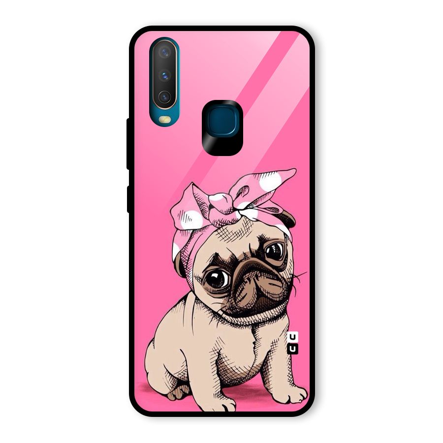 Ribbon Doggo Glass Back Case for Vivo U10