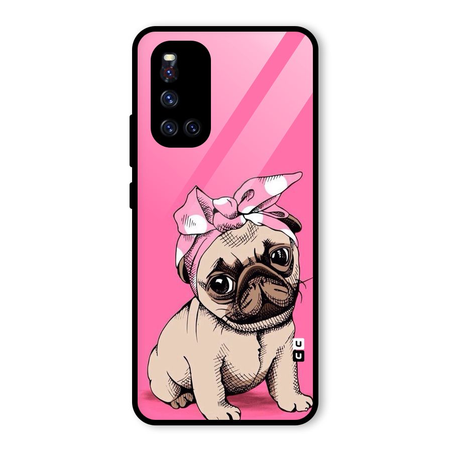 Ribbon Doggo Glass Back Case for Vivo V19