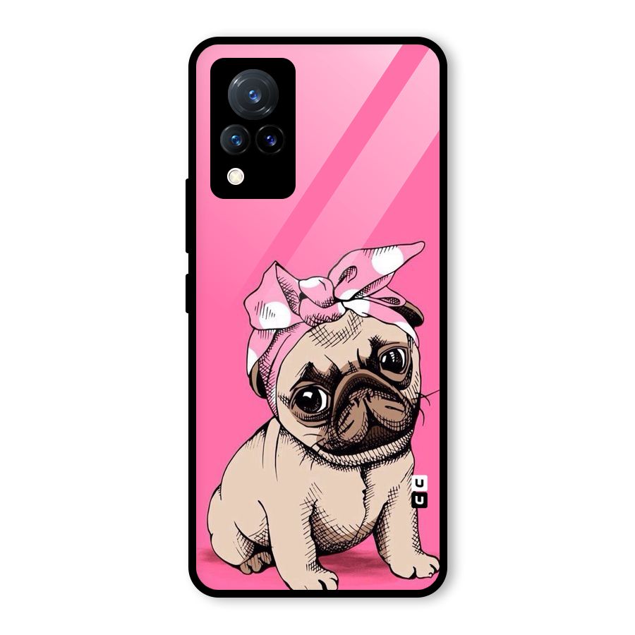 Ribbon Doggo Glass Back Case for Vivo V21 5G