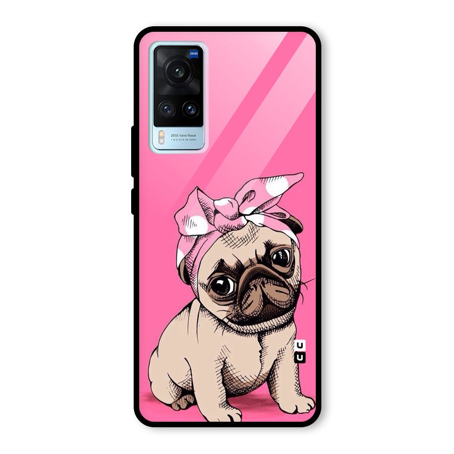 Ribbon Doggo Glass Back Case for Vivo X60