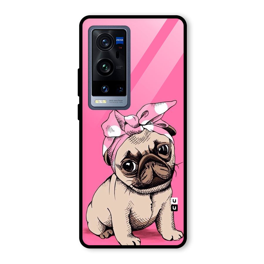 Ribbon Doggo Glass Back Case for Vivo X60 Pro Plus