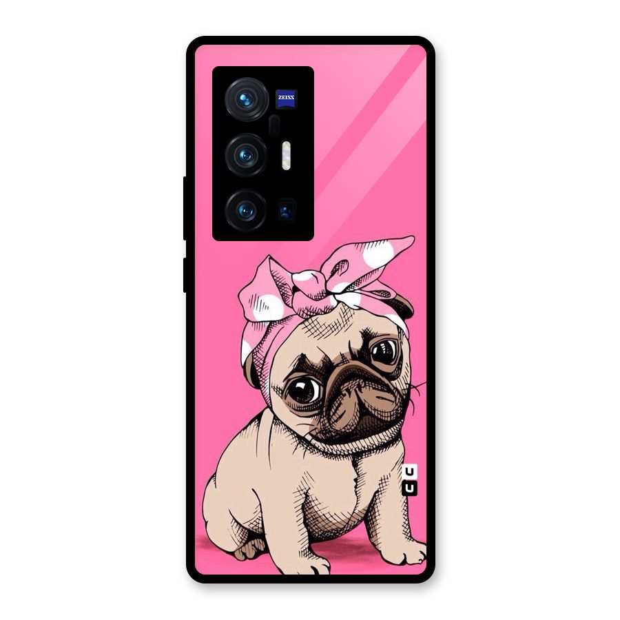Ribbon Doggo Glass Back Case for Vivo X70 Pro Plus