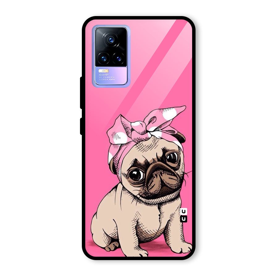 Ribbon Doggo Glass Back Case for Vivo Y73